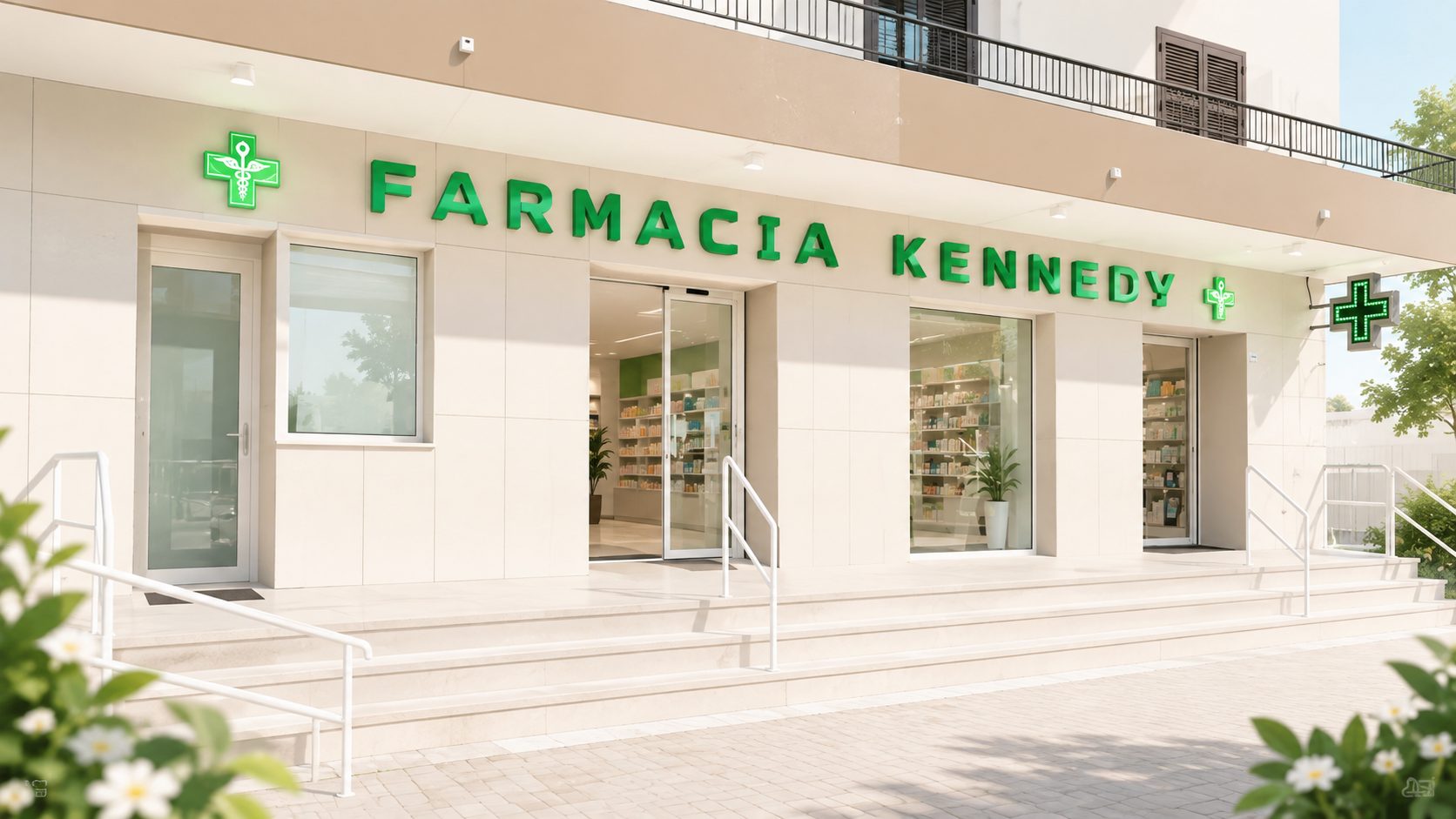 Ingresso della Farmacia Kennedy a San Marcellino